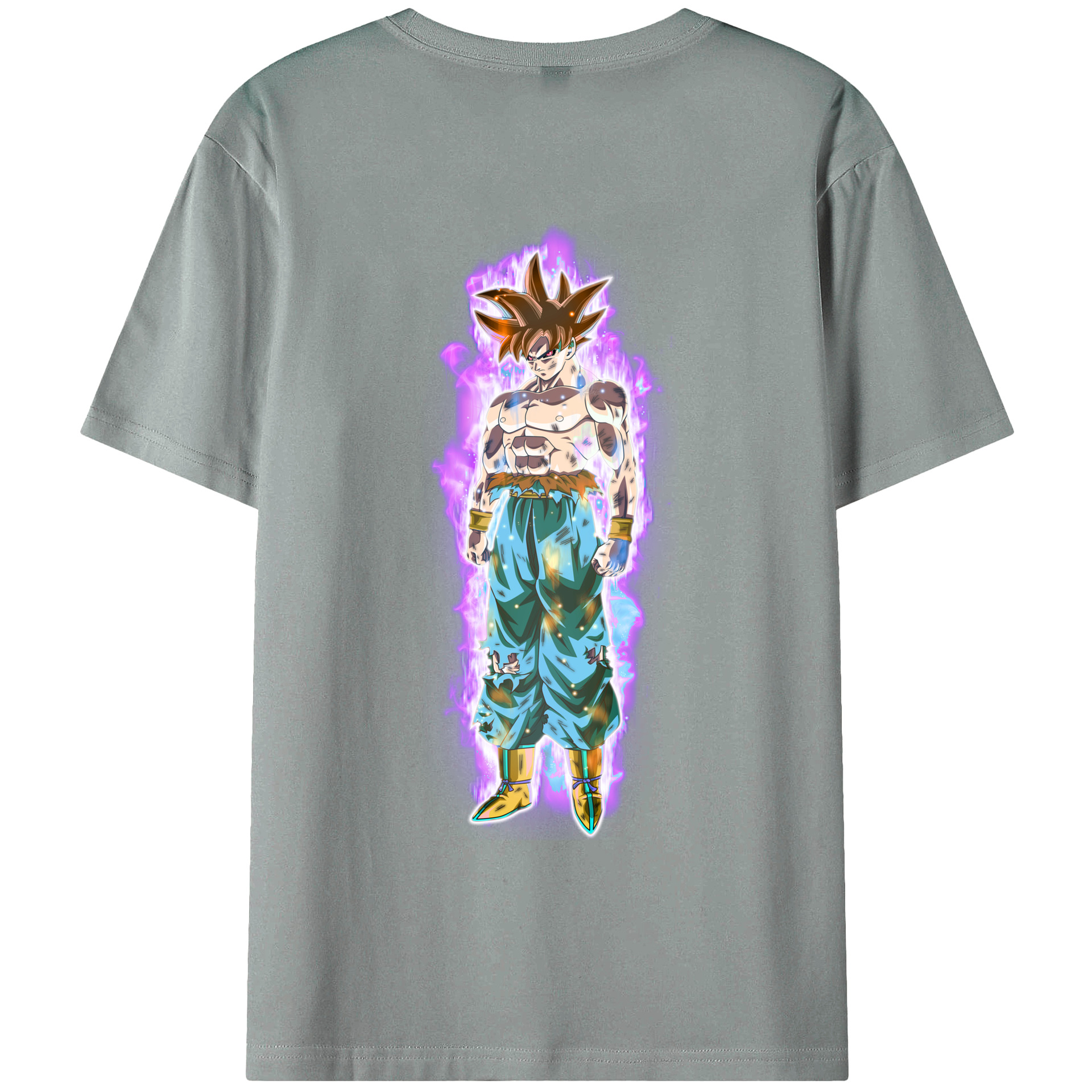 （画像用） ドラゴンボール 孫悟空（そん ごくう）Son Goku カカロット DRAGON BALL Kakarotto 綿100％ メンズ半袖Tシャツ（バックプリント） 通気性